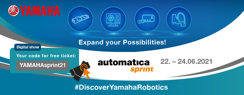 YAMAHA SE PRÉPARE POUR LE SALON AUTOMATICA SPRINT 2021